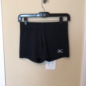 Mizuno black spandex shorts sz M